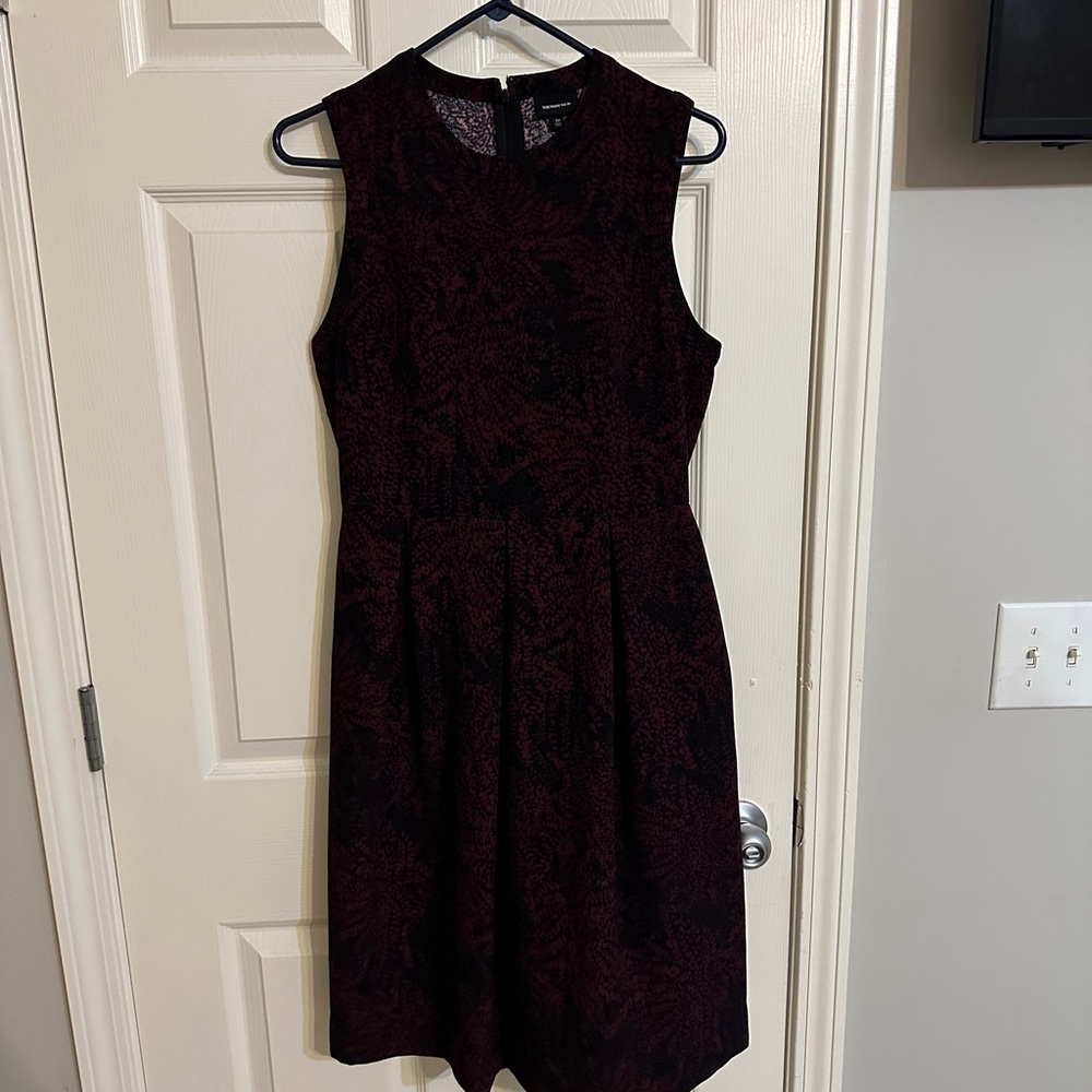 Who What Wear Black and Red Midi Dress